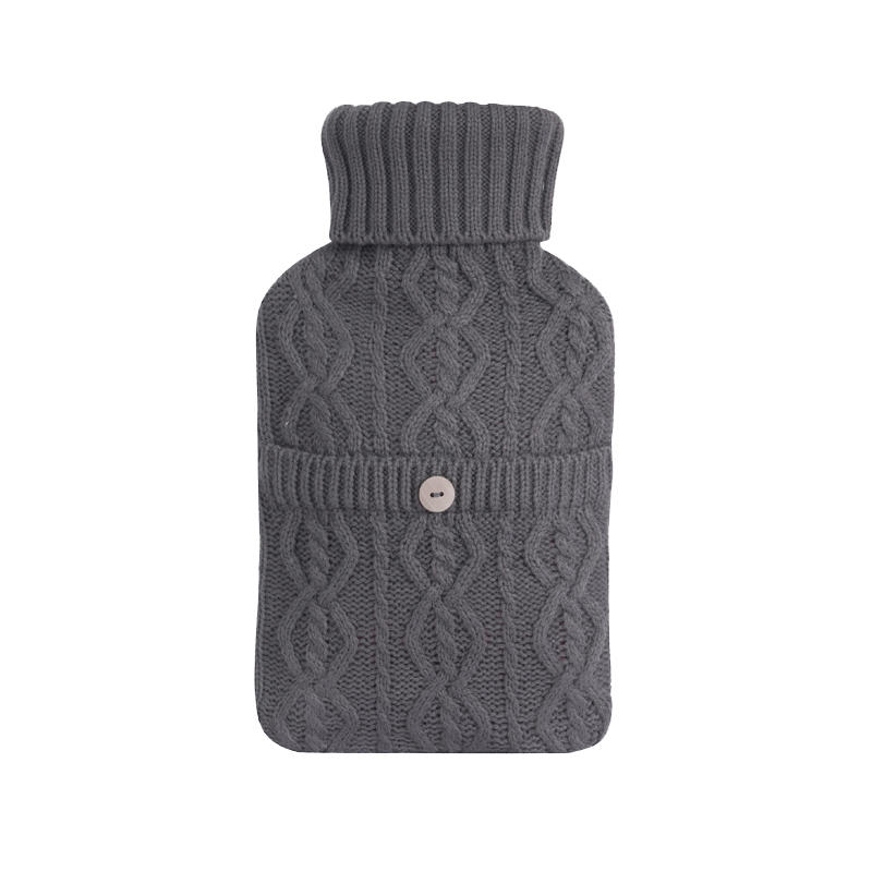 Skin-friendly fleece cover water-filled hot water bag